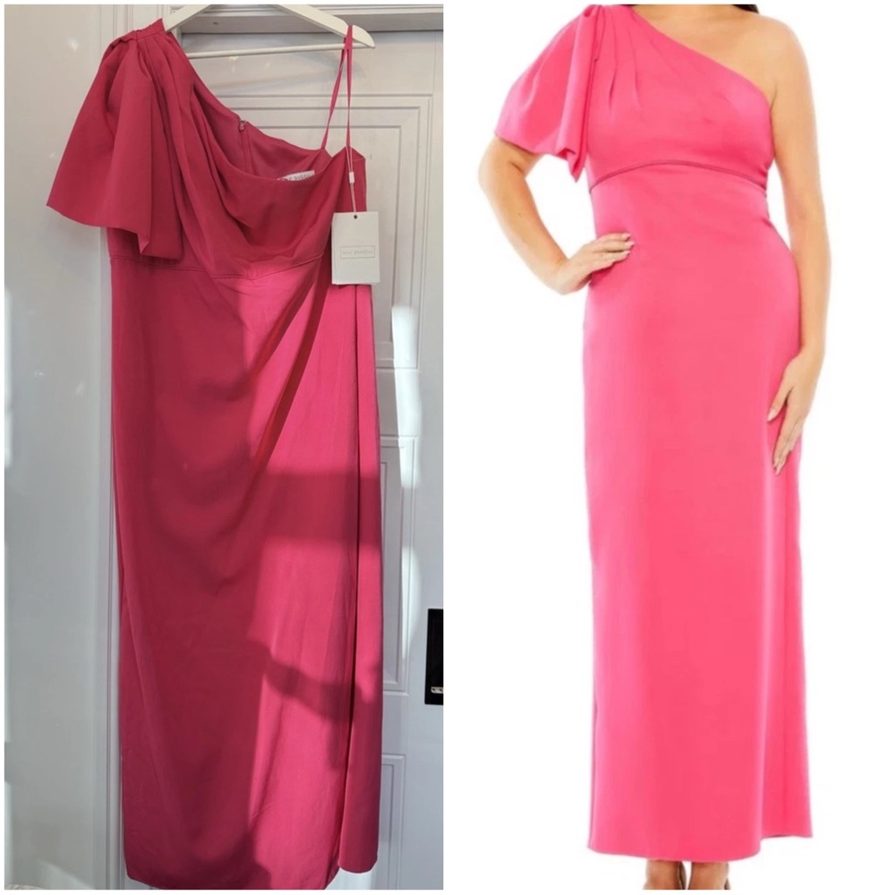NWT MAC DUGGAL 49708W HOT PINK FORMAL DRESS GOWN 18W RETAIL $399